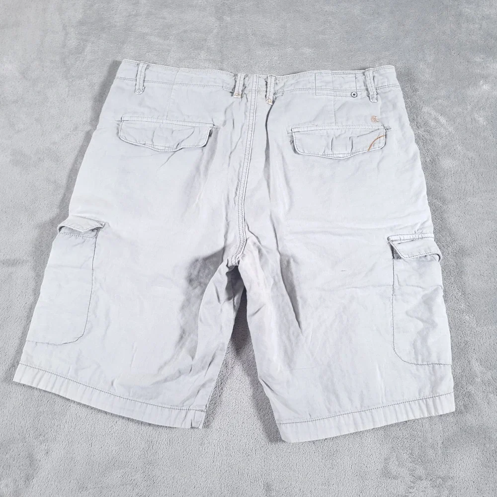 Tommy Bahama Cargo Shorts Mens 34 Gray Cotton Casual Utility‎ Summer Hiking